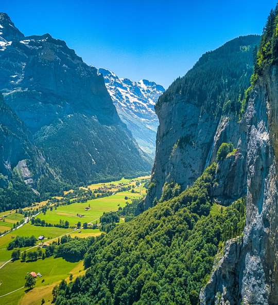 Lauterbrunnen im Kanton Bern in der Schweiz