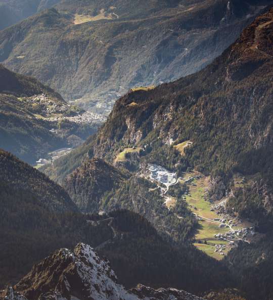 Panoramablick über die Lombardei