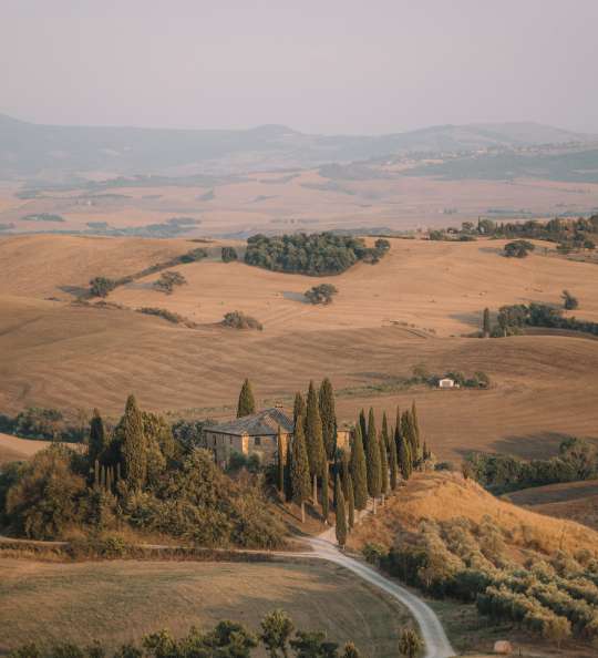 Panoramablick über die Toscana