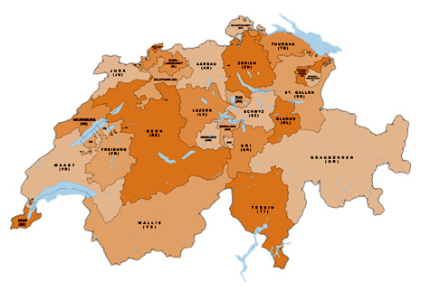 Schweizer Regionen für Hüttenurlaub